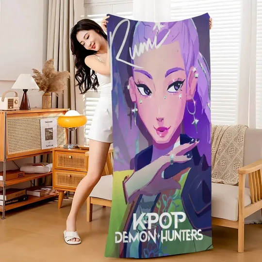 Kpop demon Hunters Beach Towel