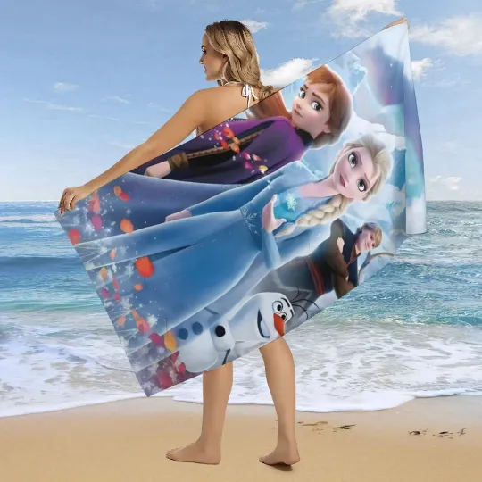 Elsa Anna Quick Dry Beach Towel