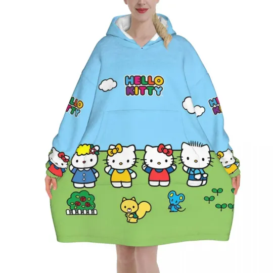 Lovely Hello Kitty Blanket Hoodie