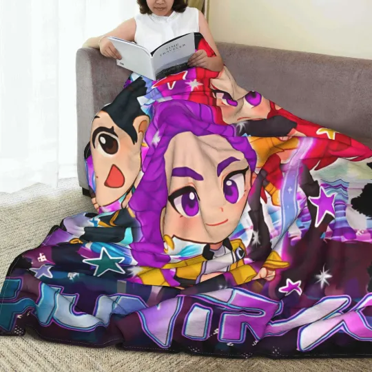 Kpop Demon Hunters Fleece Blanket
