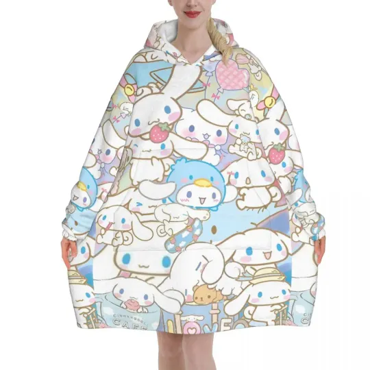 Funny Kuromi Blanket Hoodie