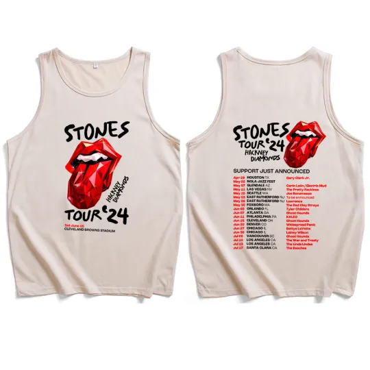 Rolling-Stones World Tour 2024 Tank Tops