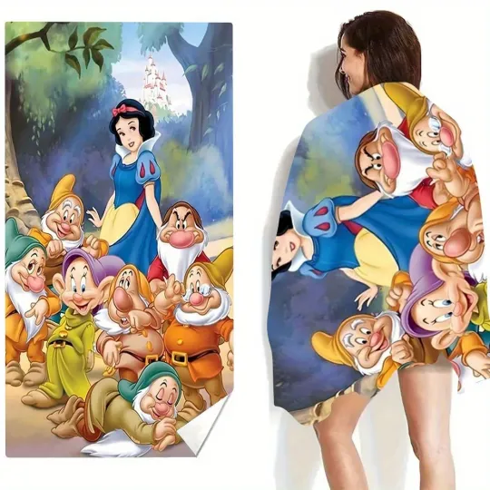 Disney Snow White and Dwarfs Beach Towel