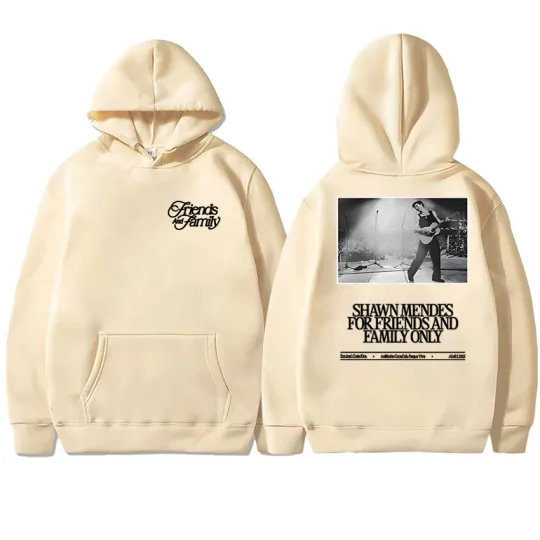 Shawn Mendes Tour 2025 Merch Double Sided Graphics Hoodies