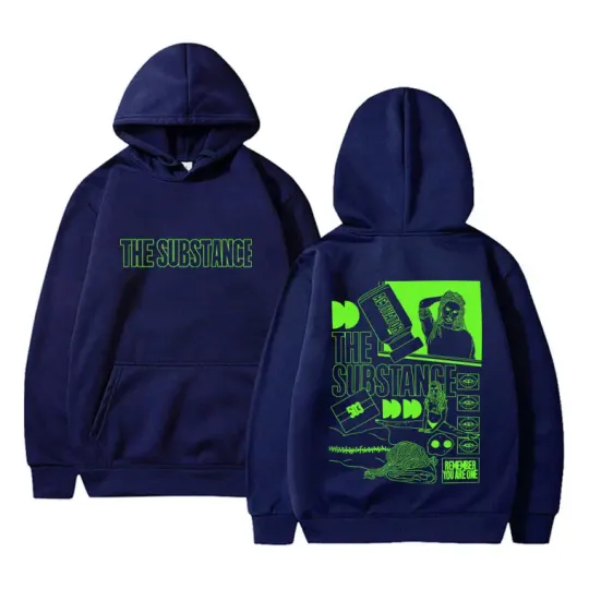 Horror Movie The Substance Double Sided Graphic Hoodie