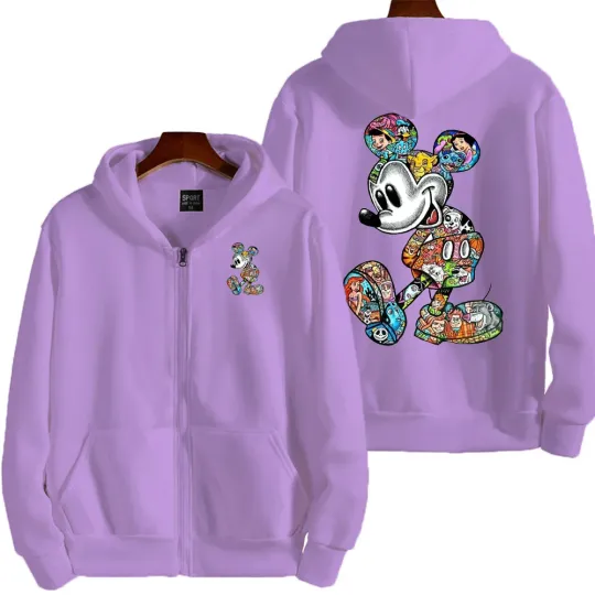 Graffiti Mickey Men Cartoon Hoodie