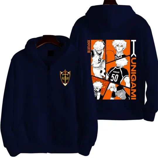 Blue Lock Kunigami Rensuke Men Zipper Hoodie