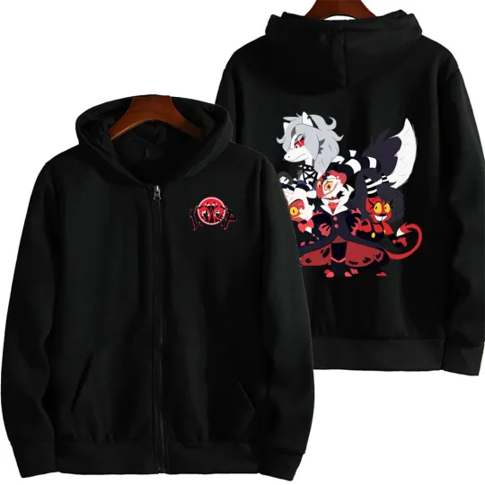 Helluva boss Cartoon Men Hoodie