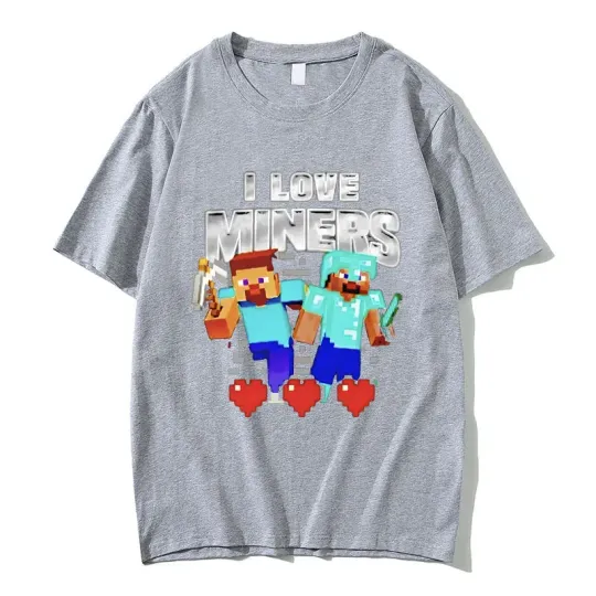 I Love Miners Print Tshirt
