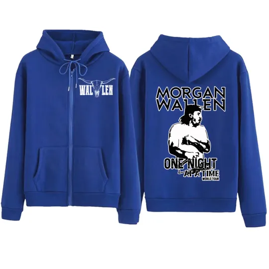 Wallen Western One Thing At A Time Zipper Hoodie