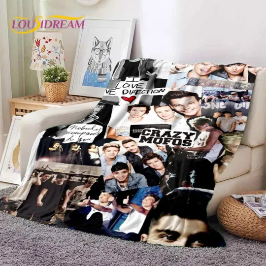 2025 Rock-One Direction Fleece Blanket | Gift For Fan