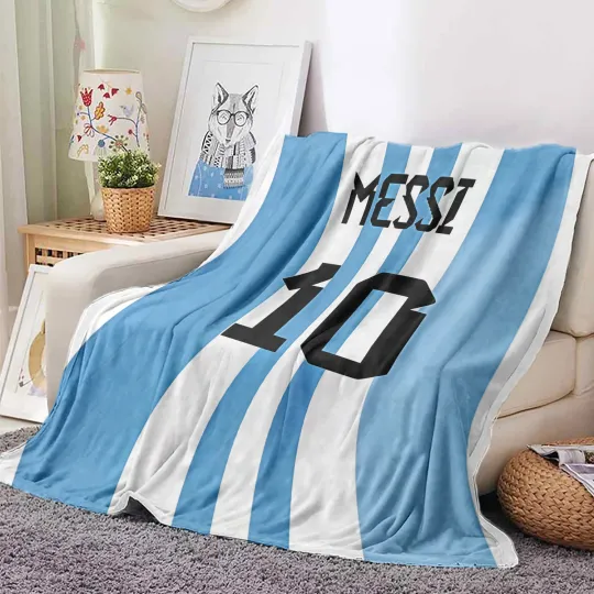 Four Seasons Universal Football Star MMMessi 10 Fleece Blanket