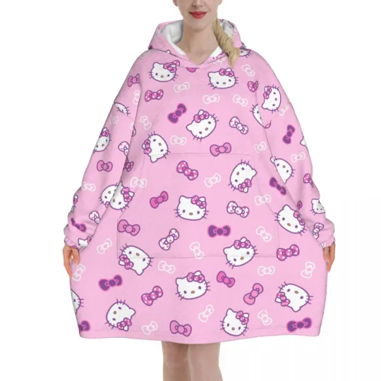 Lovely Hello Kitty Blanket Hoodie