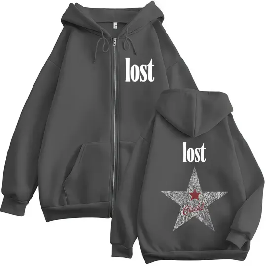 Mgk Lost Americana Logo 2025 Zipper Hoodie