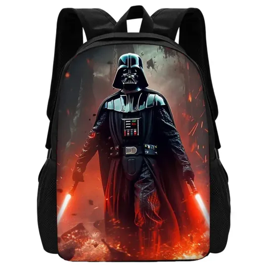 Child School Cartoon Mandalorian Star Wars Backpack