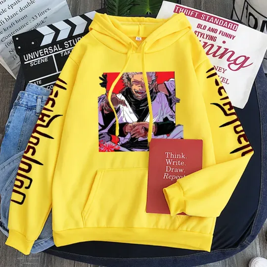 Anime Jujutsu Satoru Choso Yuji Itadori Manga Hoodies Sweatshirts Women Harajuku Cartoon Clothing Winter Warm Hoodies