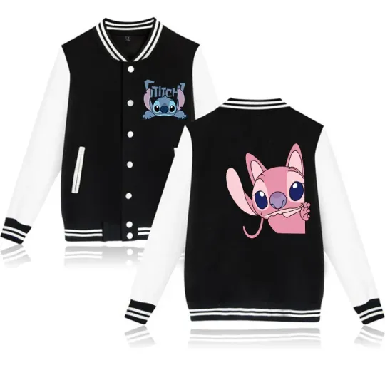 Stitch Disney Hoodie Baseball Jacket