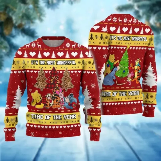 Merry Christmas Mickey Mouse Disney Ugly Christmas Sweater Gift Santa Claus Pullover Men's 3D Autumn Winter Sweatshirt 2025