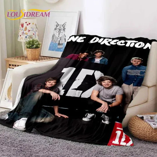 2025 Rock-One Direction Fleece Blanket | Gift For Fan