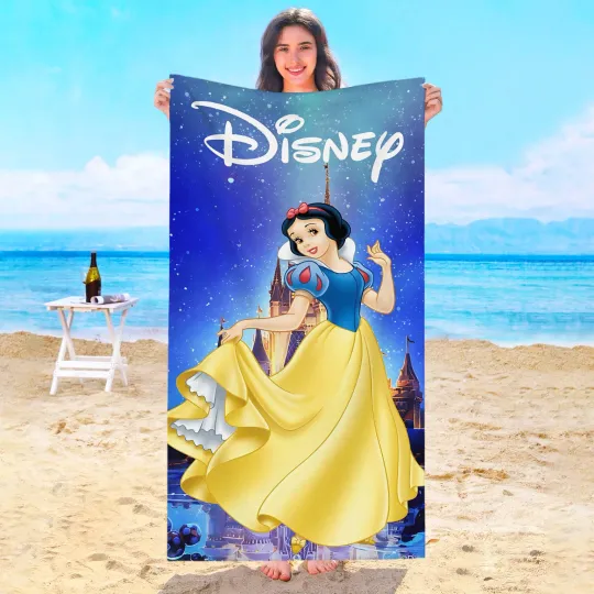 Snow White Beach Towel