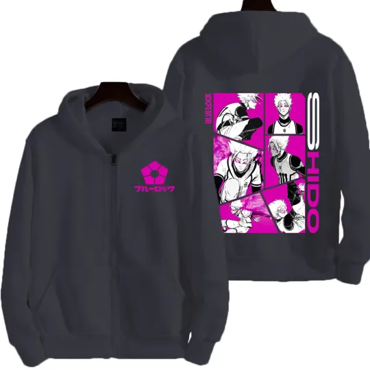 Blue Lock Shido Ryusei Men Zipper Hoodie