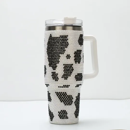 Cow 40 Oz Bling Tumblers