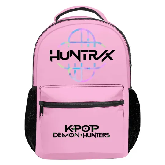 KPop Demon Hunters Huntrix Logo Backpack Unisex Casual