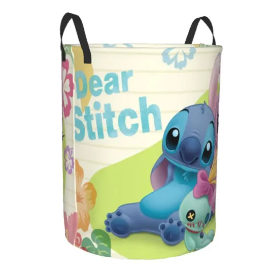 Lilo and Stitch Laundry Hamper - Large Storage Basket for Kids' Nursery and Toy Organizer