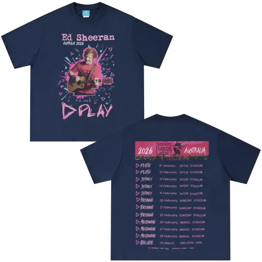 Ed Shee Loop Australian Tour 2026 Print T-shirt