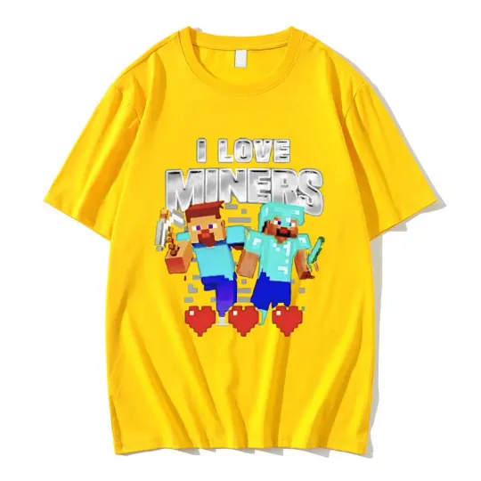 I Love Miners Print Tshirt