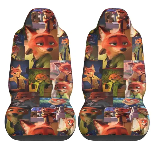 Discover Wild Zootopia Car Seat Cover Set