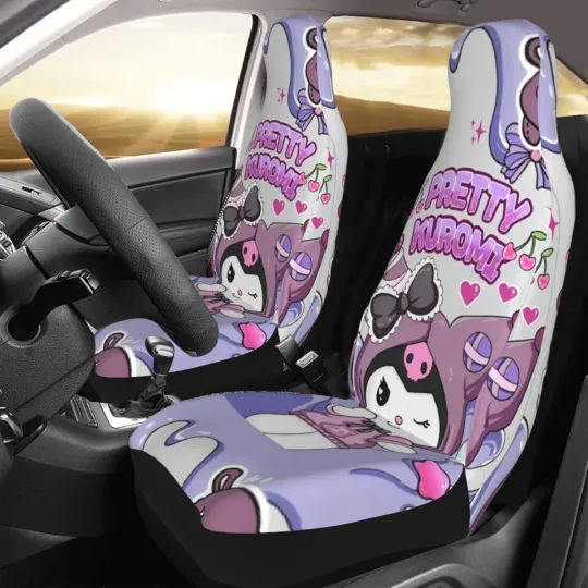 Sanrio Kuromi Purple Car Seat Covers