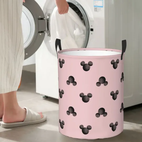 Mickey Pink Icon Toy Laundry Baskets