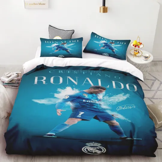 Football Star Ronaldo 3d Bedding Set