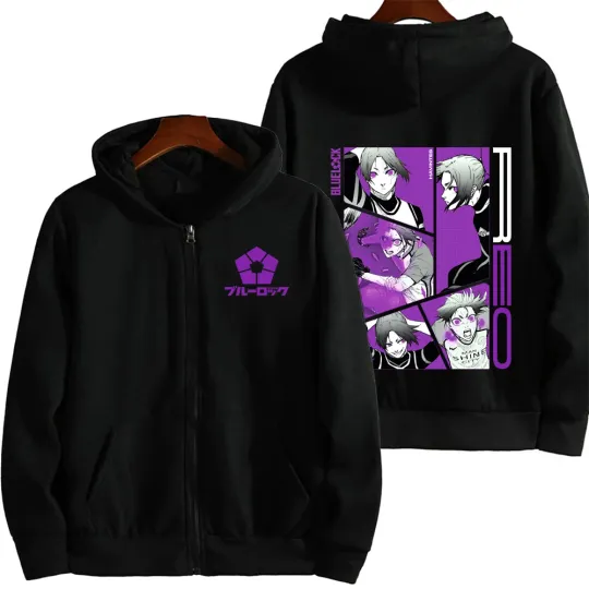 Blue Lock Mikage Reo Men Zipper Hoodie