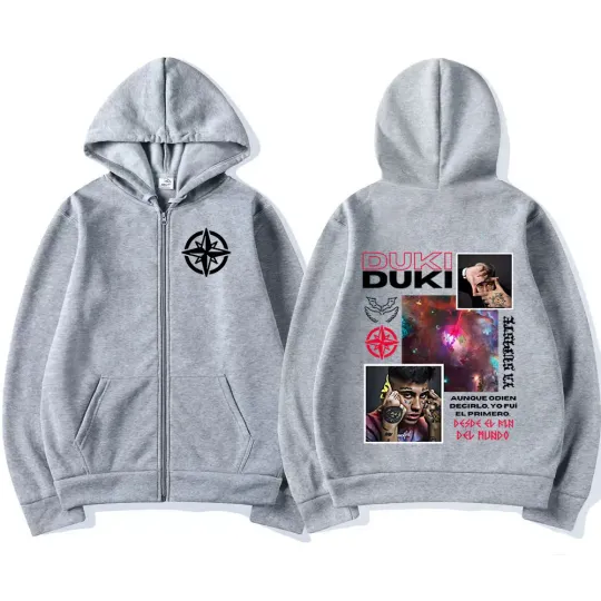 Rapper Duki Tour Album Zip Up Hoodies