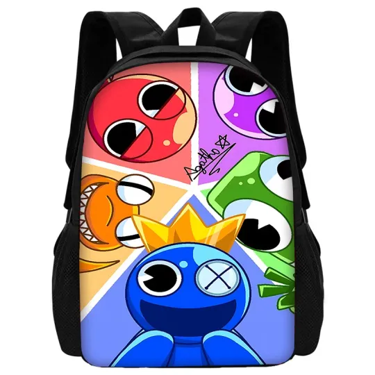 Child School Cartoon Game Rainbow Friends Backpack