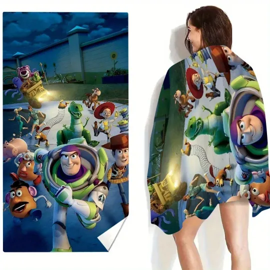 Woody and Buzz Lightyear Themed Beach Towel