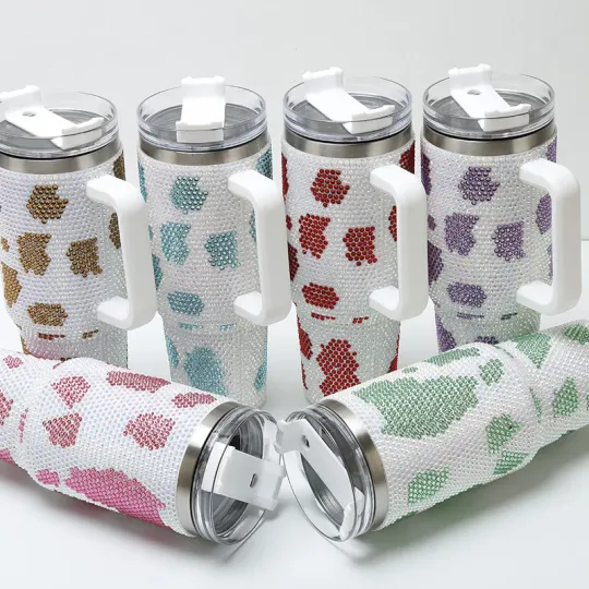 Cow 40 Oz Bling Tumblers