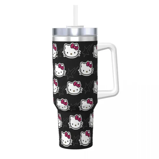 Hello Kitty  Tumblers 40 oz With Handle | Christmas Gift