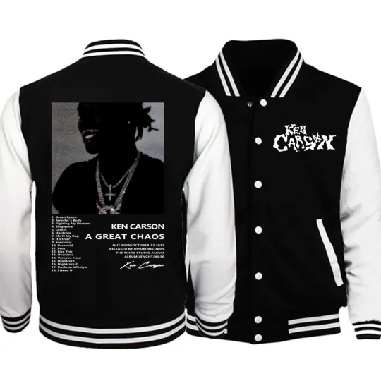 Ken Carson Chaos World Tour 2024 Baseball Jacket