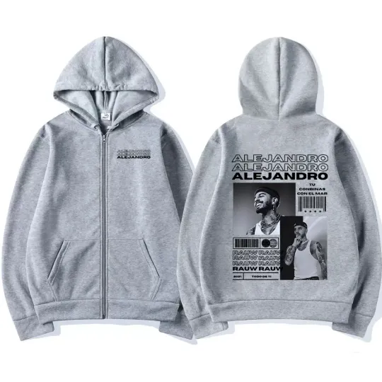 Rauw Alejandro Todo De Ti Album Zipper Hoodies