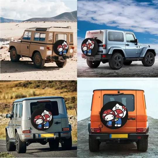 Hello Kitty Spiderman Spare Tire Cover