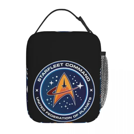 Discover Star Treks Science Fiction TV Series Insulated Lunch Bag for Women Children