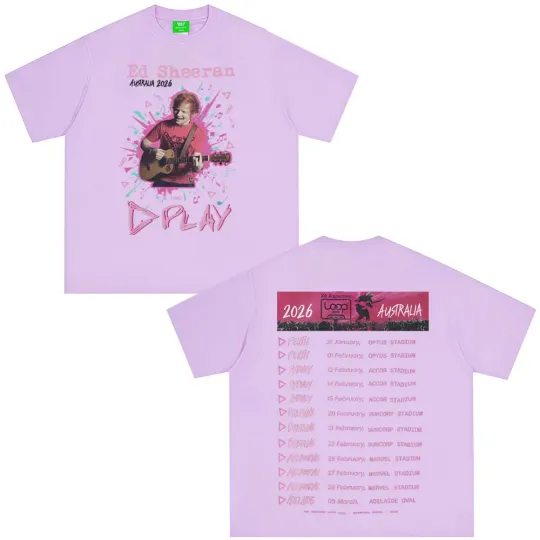 Ed Shee Loop Australian Tour 2026 Print T-shirt