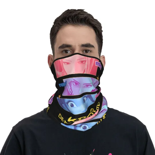 Huntrix Kpop Demon Hunters Face Mask Scarf