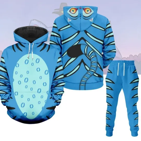 KPop Demon Hunters Hoodie For Men Halloween the Tiger Outfit Cosplay Pullover Hoodie Autumn Winter 3D Print Pullover Sweatshirt