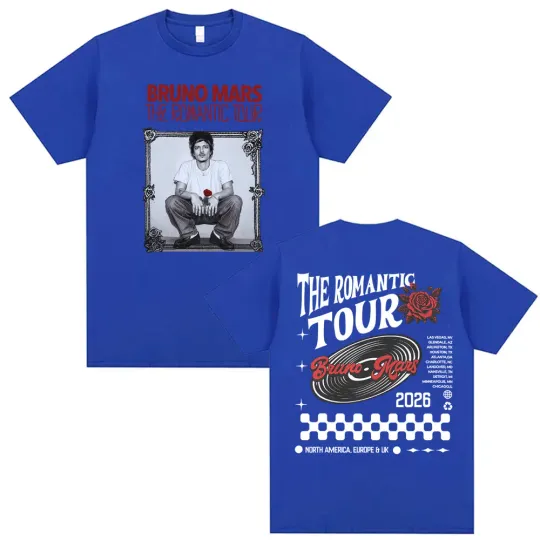 Bruno Mars The Romantic Tour 2026 T Shirt