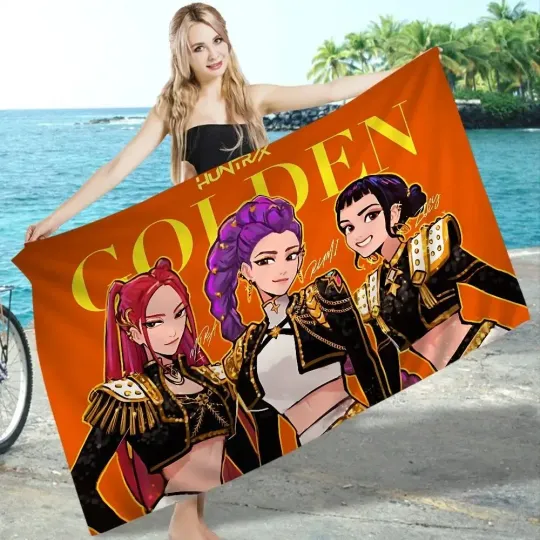 Demon Hunter AnimeTowel Beach Quick Dry Pool Towels Gym Shower Camping sports Large beach towel Children Gift towel
