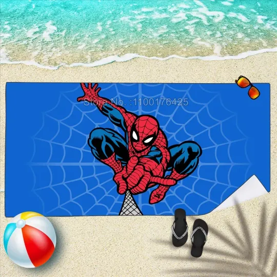 Avengers Spiderman Boys Bath Towel